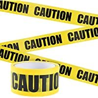 Irich Cinta de Seguridad Amarilla- 25M x 4-8CM Caution Cinta Advertencia Adhesiva de Peligro para Escaleras al Aire…